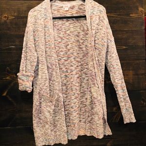 Mossimo Multi Color Light Cardigan Sweater Sz M